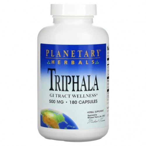 Planetary Herbals, 트리팔라, 500 mg, 180 캡슐