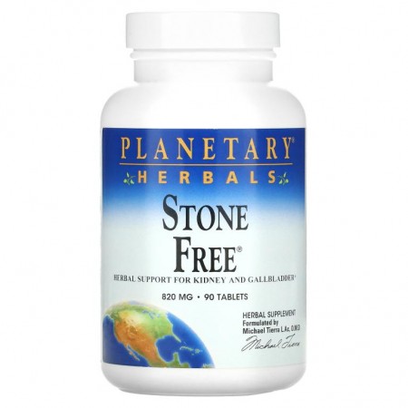 Planetary Herbals, 스톤 프리, 820 mg, 90 정