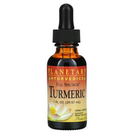 Planetary Herbals, 아유르베다 요법, Full Spectrum 강황, 29.57ml(1fl oz)