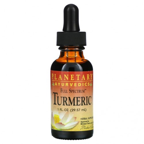 Planetary Herbals, 아유르베다 요법, Full Spectrum 강황, 29.57ml(1fl oz)