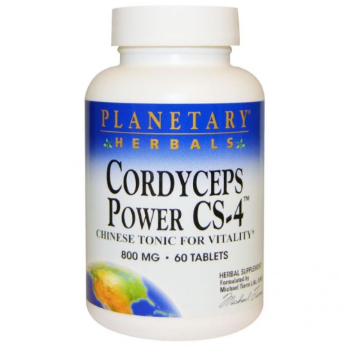 Planetary Herbals, Cordyceps Power CS-4, 800mg, 60정