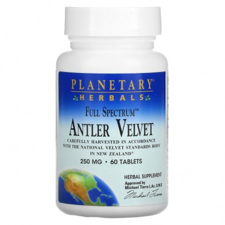 Planetary Herbals, Full Spectrum, 녹용, 250mg, 60정