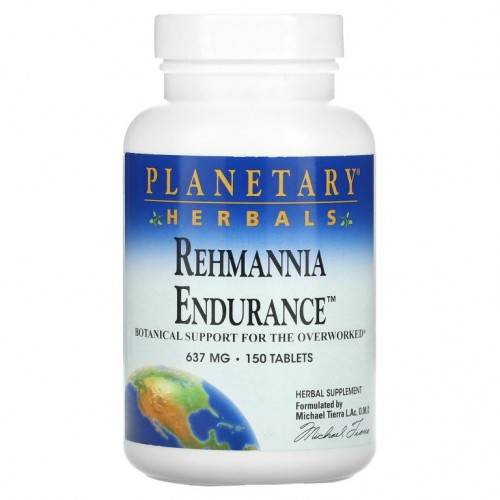 Planetary Herbals, Rehmannia Endurance, 637 mg, 150 타블렛