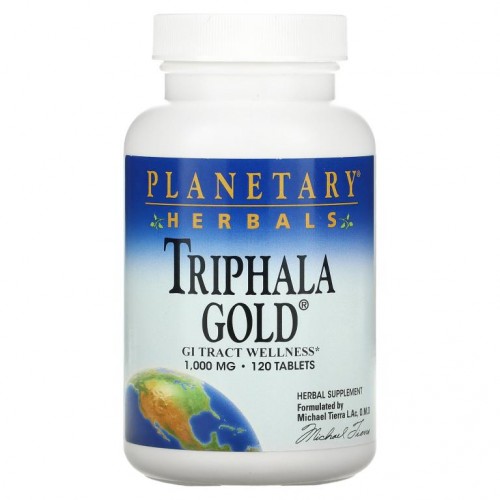 Planetary Herbals, Triphala Gold, 500mg, 120정