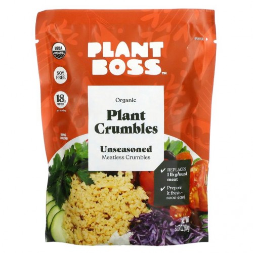 Plant Boss, Organic Plant Crumbles, Unseasoned , 3.17 oz (90 g)