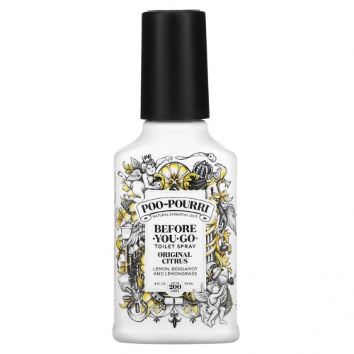 Poo-Pourri, Before-You-Go 토일렛 스프레이, 오리지널 시트러스, 118ml(4fl oz)