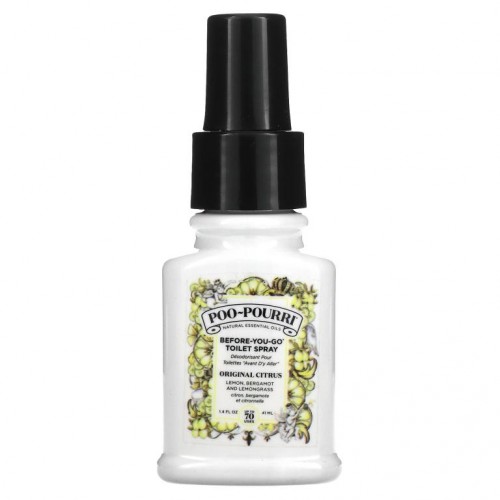 Poo-Pourri, Before-You-Go 화장실 스프레이, 오리지널 시트러스, 41ml(1.4fl oz)