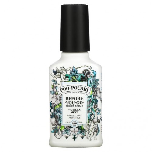 Poo-Pourri, Before-You-Go Toilet Spray, Vanilla Mint, 4 fl oz (118 ml)