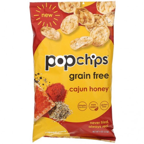 Popchips, Potato Chips, Cajun Honey, 4 oz (113 g)