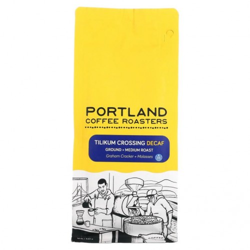 Portland Coffee Roasters, 틸리쿰 크로싱 디카페인, 분쇄 커피, 미디엄 로스트, 340g(12oz)
