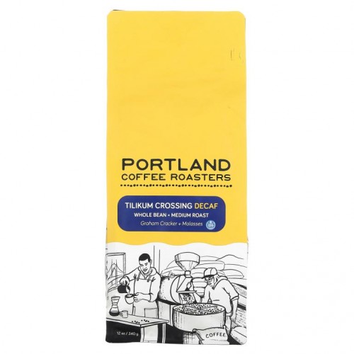Portland Coffee Roasters, 틸리쿰 크로싱 디카페인, 원두 커피, 미디엄 로스트, 340g(12oz)