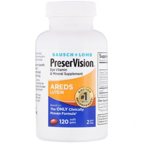 PreserVision, AREDS 루테인, 소프트젤 120정