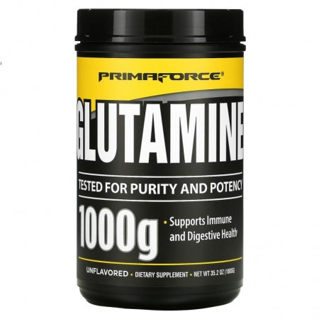 Primaforce, 글루타폼, 100% L-글루타민, 무향, 1000 g