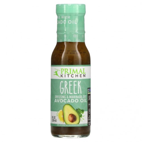 Primal Kitchen, 드레싱/마리네이드, 아보카도 오일 함유, 그릭, 236ml(8fl oz)