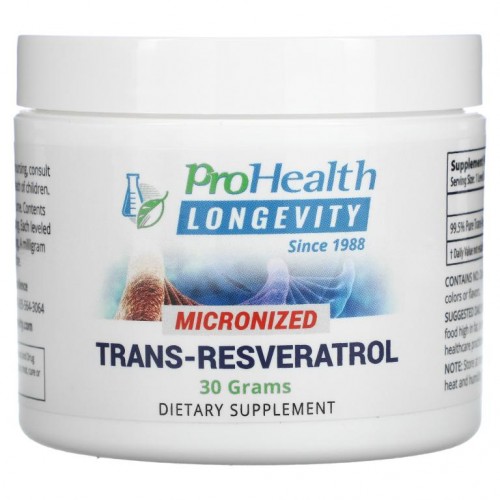 ProHealth Longevity, 미분화 트랜스-레스베라트롤, 30g