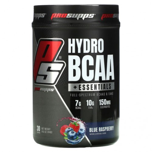 ProSupps, Hyrdo BCAA 플러스 에센셜스, 블루 라즈베리, 414g(14.6oz)