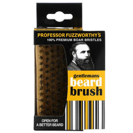 Professor Fuzzworthy's, Gentlemans Beard Brush, 100% Premium Boar Bristles, 1 Count