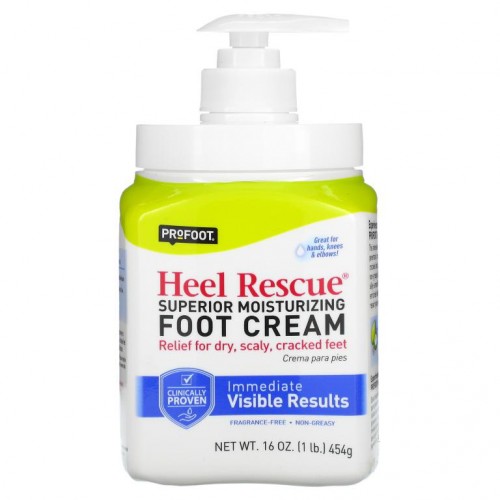Profoot, Heel Rescue, 수페리어 모이스처라이징 풋 크림, 무향, 454g(16oz)