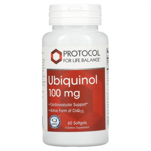 Protocol for Life Balance, 유비퀴놀, 100mg, 소프트젤 60정