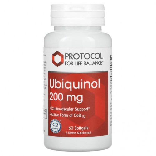 Protocol for Life Balance, 유비퀴놀, 200mg, 소프트젤 60개