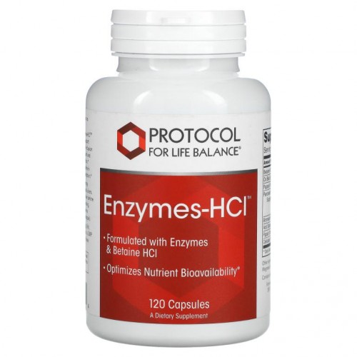 Protocol for Life Balance, Enzymes-HCI, 캡슐 120정