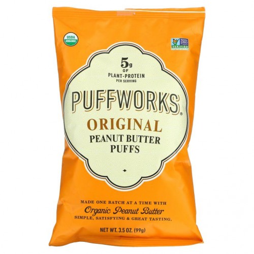 Puffworks, 피넛버터 퍼프, 오리지널, 99g(3.5oz)