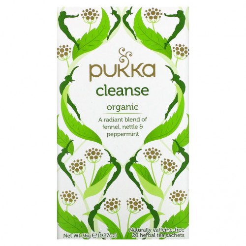 Pukka Herbs, 클렌징 허벌 티, 카페인 무포함, 20 봉, 1.27 oz (36 g)