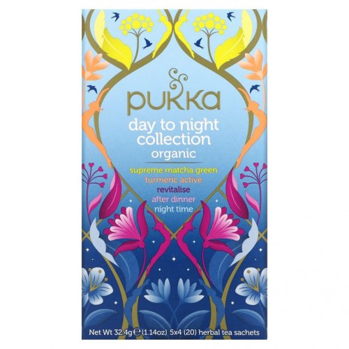 Pukka Herbs, 유기농 데이 투 나이트 콜렉션, 허브 티 20봉, 32.4g(1.14oz)