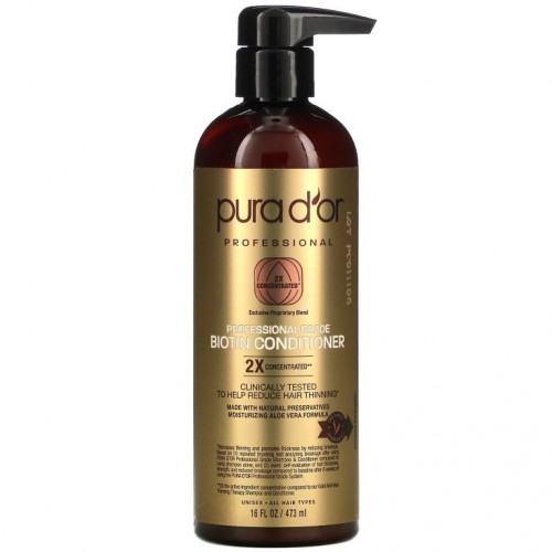 Pura D'or, 전문가급 비오틴 컨디셔너, 473ml(16fl oz)