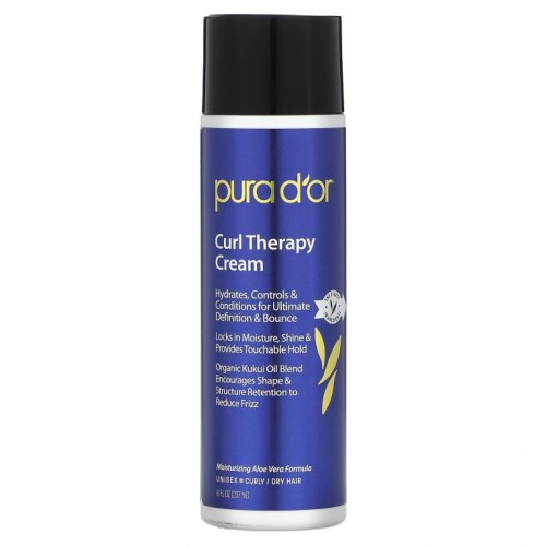 Pura D'or, 컬 테라피 크림, 8 fl oz (237 ml)