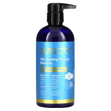 Pura D'or, 가는 모발 방지 테라피 샴푸, 473ml(16fl oz)