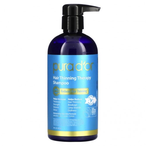Pura D'or, 가는 모발 방지 테라피 샴푸, 473ml(16fl oz)