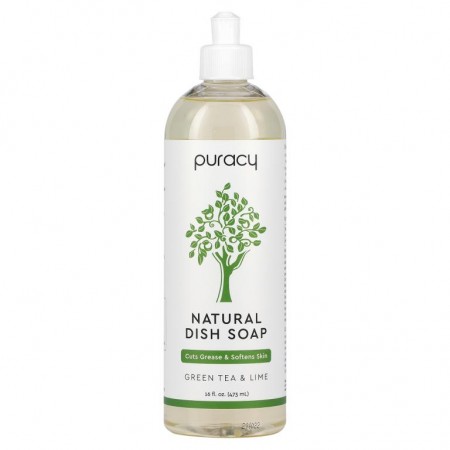Puracy, 천연 디시 소프, 녹차 & 라임, 473ml(16fl oz)