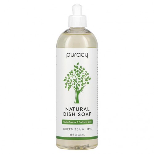 Puracy, 천연 디시 소프, 녹차 & 라임, 473ml(16fl oz)