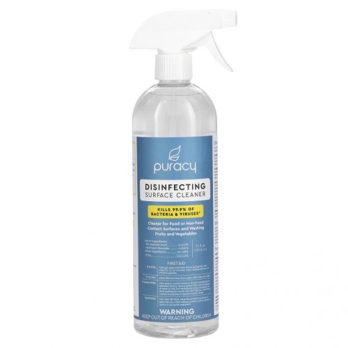 Puracy, 표면 소독 클리너, 프리 & 클리어, 739ml(25fl oz)