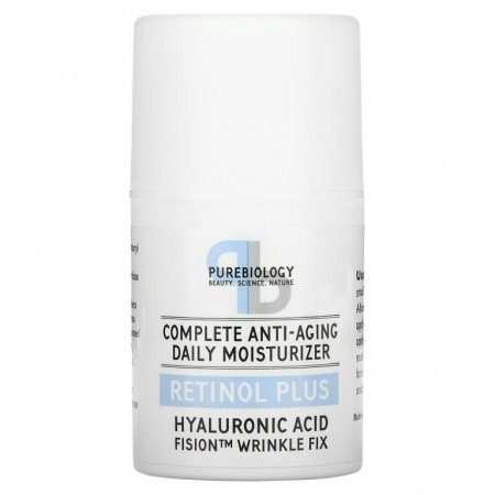 Pure Biology, 완벽한 안티에이징 데일리 모이스처라이저, 레티놀 플러스, 1.7fl oz