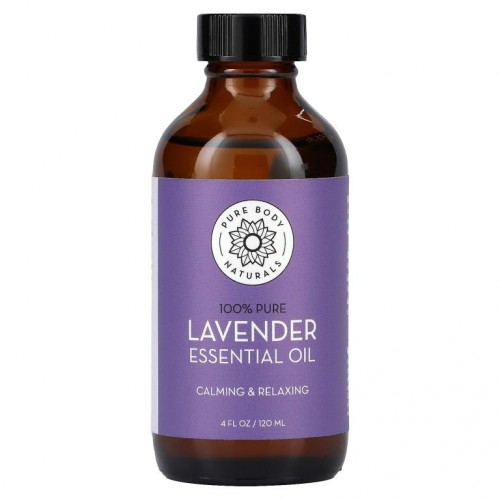 Pure Body Naturals, 에센셜 오일, 라벤더, 120ml(4fl oz)