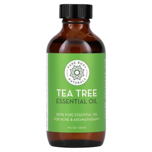 Pure Body Naturals, 에센셜 오일, 티트리, 120ml(4fl oz)