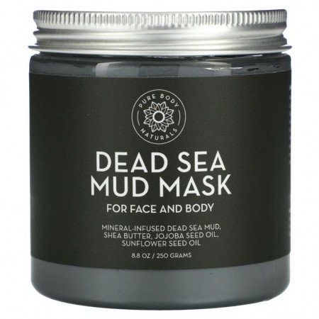 Pure Body Naturals, 사해 머드 마스크, 250g(8.8oz)