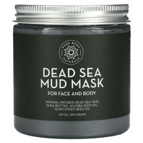 Pure Body Naturals, 사해 머드 마스크, 250g(8.8oz)