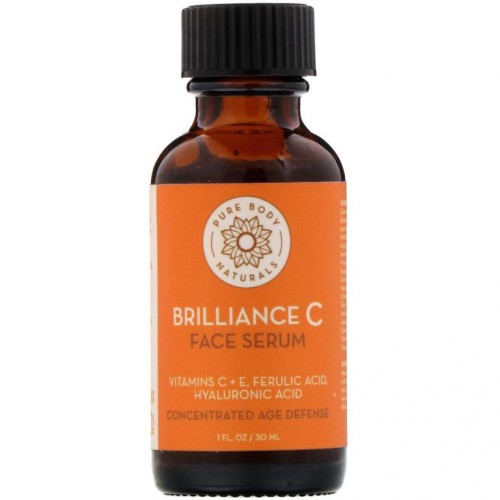 Pure Body Naturals, 브릴리언스 C 페이스 세럼, 30ml(1fl oz)