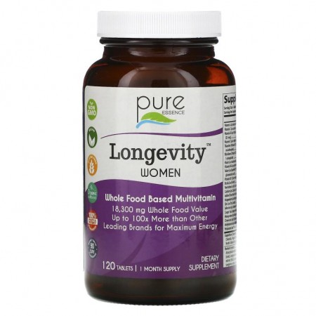 Pure Essence, Longevity 여성용, 120정