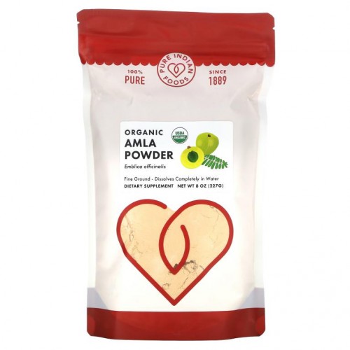 Pure Indian Foods, 유기농 암라 분말, 227g(8oz)