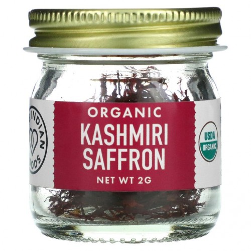 Pure Indian Foods, Organic Kashmiri Saffron, 2 g