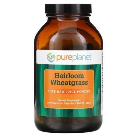 Pure Planet, Heirloom Wheatgrass, 식물성 캡슐 240정