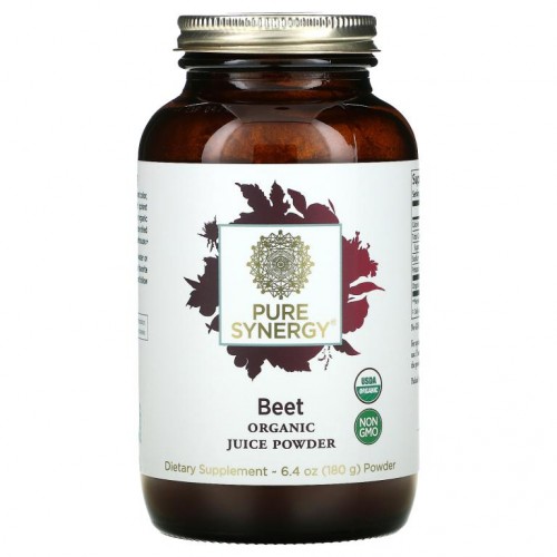 Pure Synergy, 유기농 비트 주스 파우더, 6.4 oz (180 g)