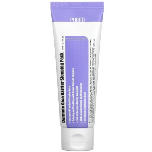 Purito, Dermide Cica Barrier Sleeping Pack, 2.70 fl oz (80 ml)