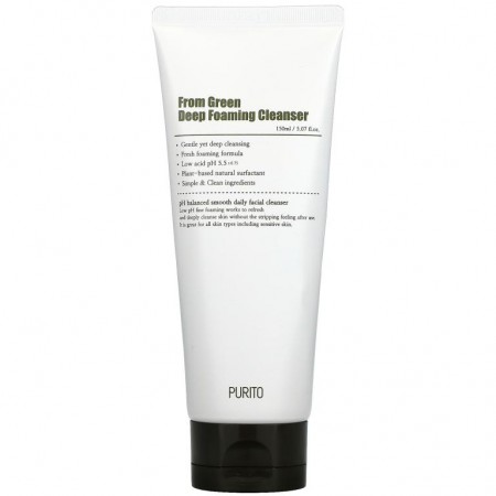 Purito, From Green Deep Foaming Cleanser, 5.07 fl oz (150 ml)