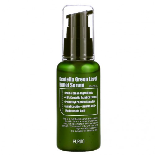 Purito, 센텔러 그린 레벨 뷔페 세럼, 60ml(2fl oz)