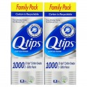 Q-tips, 면봉, 패밀리 팩, 2팩, 팩당 면봉 500개